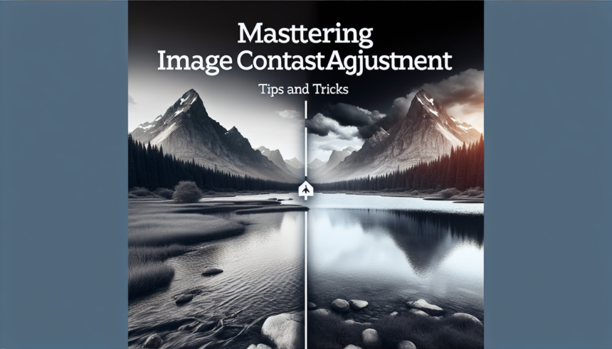 Mastering Image Contrast Adjustment: Tips and Tricks